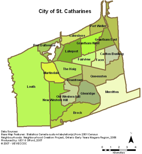 St Catharines Ontario Canada Map - Map of world